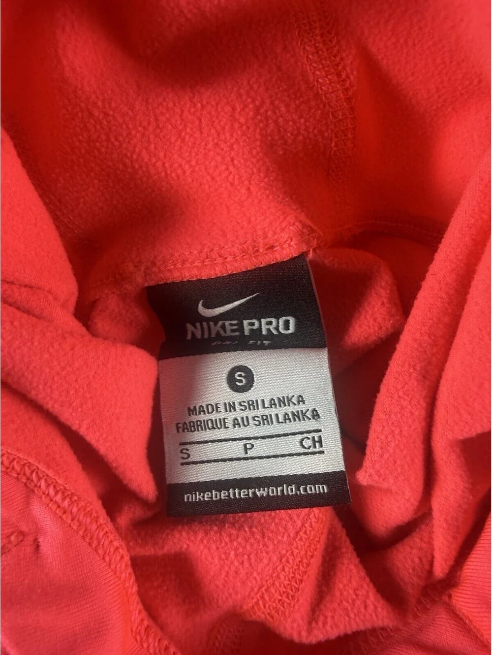 Nike Pro Dri-FIT Hoodie Women’s Small Pink Pullover Running Training Activewear